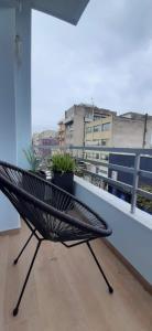 Balkón nebo terasa v ubytování Homing Volos Inspired Modern Living