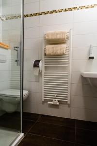 Koupelna v ubytování Hotel Vinothek Schwarzer Adler + 24 fotografií