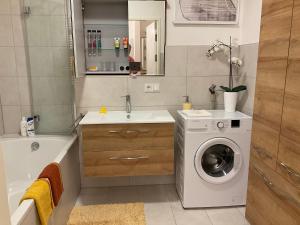 Koupelna v ubytování Ferienwohnung DANUBIA