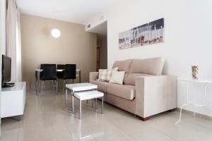 TV a/nebo společenská místnost v ubytování Apartamentos Diaber San Leandro