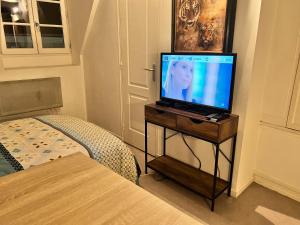 Televízia a/alebo spoločenská miestnosť v ubytovaní LE PACIFIC - Appartement spacieux centre ville + 1 fotografia