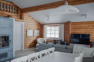 Posezení v ubytování Holiday in Lapland - Levisalmi A