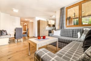 Χώρος καθιστικού στο Appartements im Kirchberg by A-Appartments