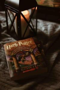 a book sitting on top of a bed at Platform 9 3/4 by condokeeper in London