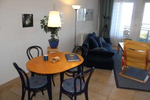 Χώρος καθιστικού στο Ferienwohnung Schwanenwiek +11 φωτογραφίες