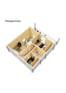 a rendering of a floor plan at Blockhaus A in der Ziegelwies in Füssen