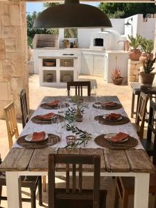 A patio or other outdoor area at Trullo Falco