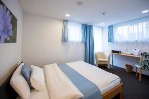 Postel nebo postele na pokoji v ubytování Hotel Ochsen Rapperswil/BE