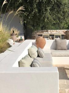 A seating area at Trullo Falco