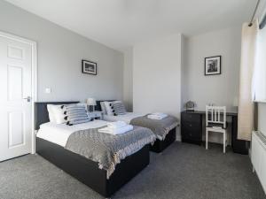 Cama o camas de una habitación en Allan House - 2 bedroom, Newbiggin by the Sea