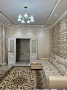 Χώρος καθιστικού στο Apartments Olimp Palace2