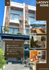 a collage of photos of a building at Lacovy Home Hội An in Hoi An