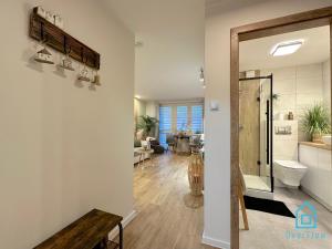 Kúpeľňa v ubytovaní Boho Apartment - 10 Min to Old Town Gdańsk,PKP & Shopping Mall