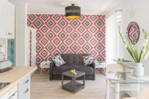 Χώρος καθιστικού στο Apartament Artystyczny Zakątek