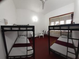 Cama ou camas em um quarto em Lazy Bear Best Hostel in Kandy