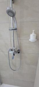 a shower in a bathroom with a shower head at Le Wlérick 1 - Hyper centre - Au calme - Wifi in Mont-de-Marsan