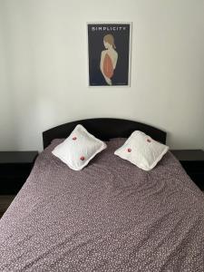 Ένα ή περισσότερα κρεβάτια σε δωμάτιο στο A&C Lupeni