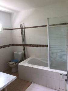Koupelna v ubytování MAGNIFIQUE VILLA AVEC PISCINE ET JARDIN + 20 fotografií
