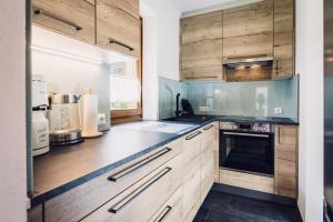 Cucina o angolo cottura di Die Lärchen-Lodge