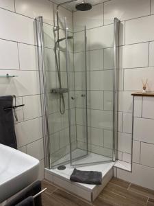 Koupelna v ubytování Familienfreundliche Ferienwohnung Sonnenhut