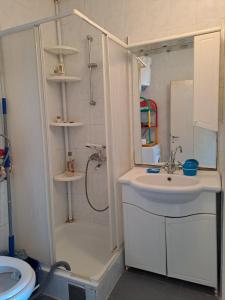 Koupelna v ubytování Villa Peonia