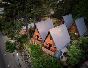 an overhead view of a home with a house at Artbliss Hotel in Stevenson