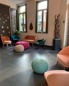 Posezení v ubytování Hotel De Boskar Peer