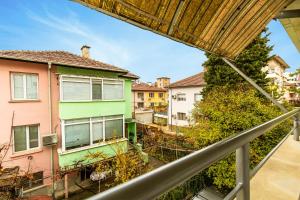 a view from the balcony of a house at Quiet apartment near the center in Plovdiv