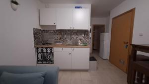 Kuchyň nebo kuchyňský kout v ubytování Apartman Novalja
