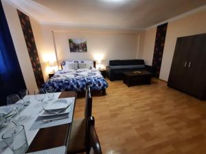 Postel nebo postele na pokoji v ubytování Mỹ Apartments - Karlovy Vary centrum, free parking
