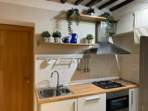 Kuchyň nebo kuchyňský kout v ubytování La Casetta di Ash