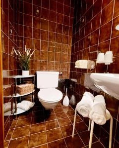 Koupelna v ubytování Appartements Falkner + 19 fotografií