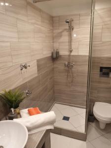 Kúpeľňa v ubytovaní Raday Exlusive Apparttement + 19 fotografií