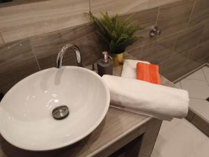 Koupelna v ubytování Raday Exlusive Apparttement