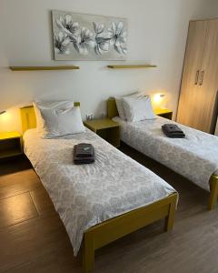 A bed or beds in a room at Villa Ponte