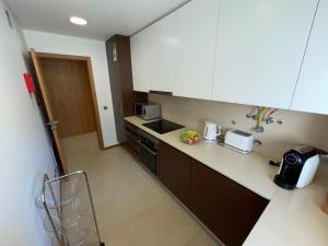 Dapur atau dapur kecil di Albufeira Lux Apartment