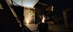 Ein Balkon oder eine Terrasse in der Unterkunft Andes Glamping