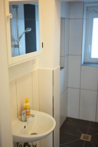Et badeværelse på Loft Riva, Smart TV, Klimanlage, Parkplatz fre, Minibar + 10 billeder