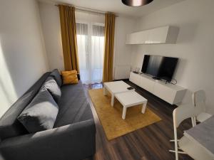 TV a/nebo společenská místnost v ubytování SDP Marina Apartment