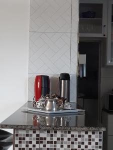 Kuchyň nebo kuchyňský kout v ubytování Pousada do joaquimxdarc