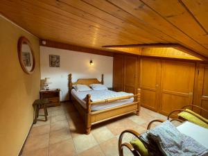 Posteľ alebo postele v izbe v ubytovaní Appartement spacieux près du Lac de Vonnes, à Châtel, prox. centre & télésièges, parking & balcon sud - FR-1-693-55