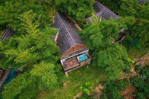 Pohľad z vtáčej perspektívy na ubytovanie Morickap Resort