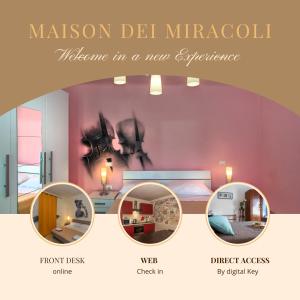 une affiche pour un musée mason del mirabal dans un nouvel appartement dans l'établissement Maison Dei Miracoli, à Pise