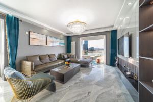 Posezení v ubytování Cloud & Sea Boutique Apartment