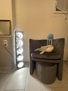 Posedenie v ubytovaní Appartement Vintage 90 m2 DUPLEX classé