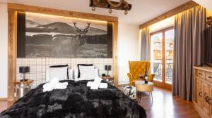 Łóżko lub łóżka w pokoju w obiekcie Aparthotel Delta Top