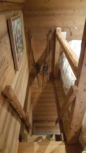 Posteľ alebo postele v izbe v ubytovaní Gîte / chalet meublé pour 2 personnes le 1780