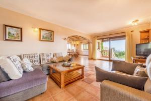 A seating area at Finca Es Reguerons Petit