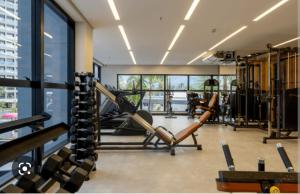 Fitness centrum a/nebo fitness zařízení v ubytování SALINAS PREMIUM RESORT