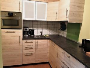 Dapur atau dapur kecil di Ferienwohnung Bär